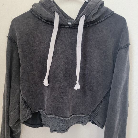 BDG Urban Outfitters Pullover Hoodie Sweater Gray Long Sleeve Small Crop Cotton - Picture 4 of 11